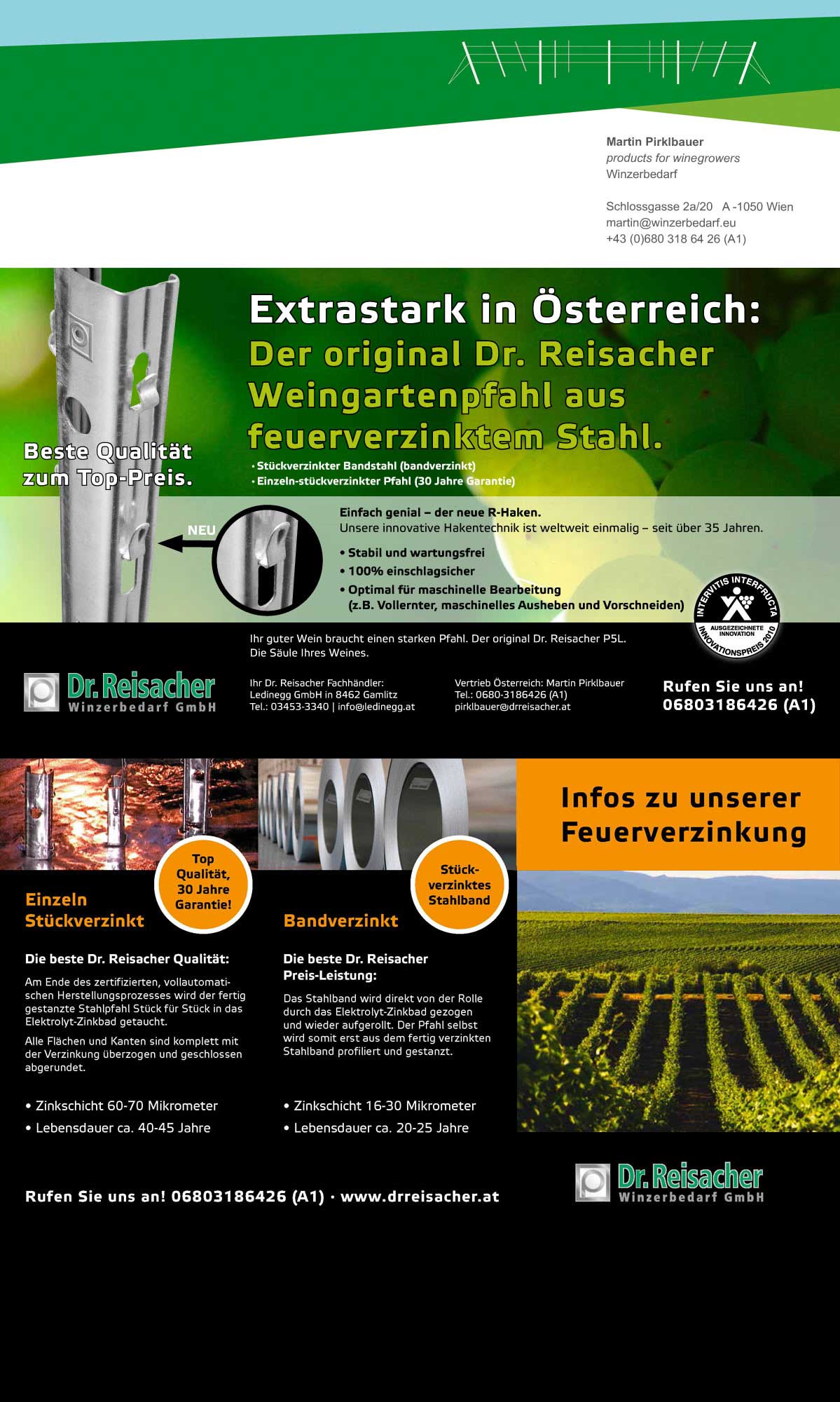 Winzerbedarf Martin Pirklbauer Dr.Reisacher Profil Alsace PaliSystems